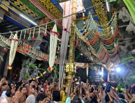 சாமி தரிசனம் முடித்து இராஜபாளையம் செல்லும் ஆளுநர்