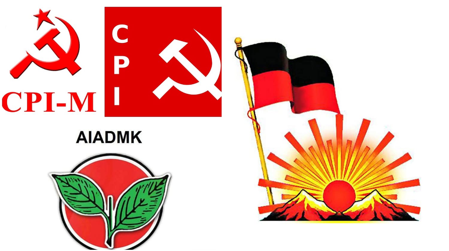 AIADMK, DMK,Communist