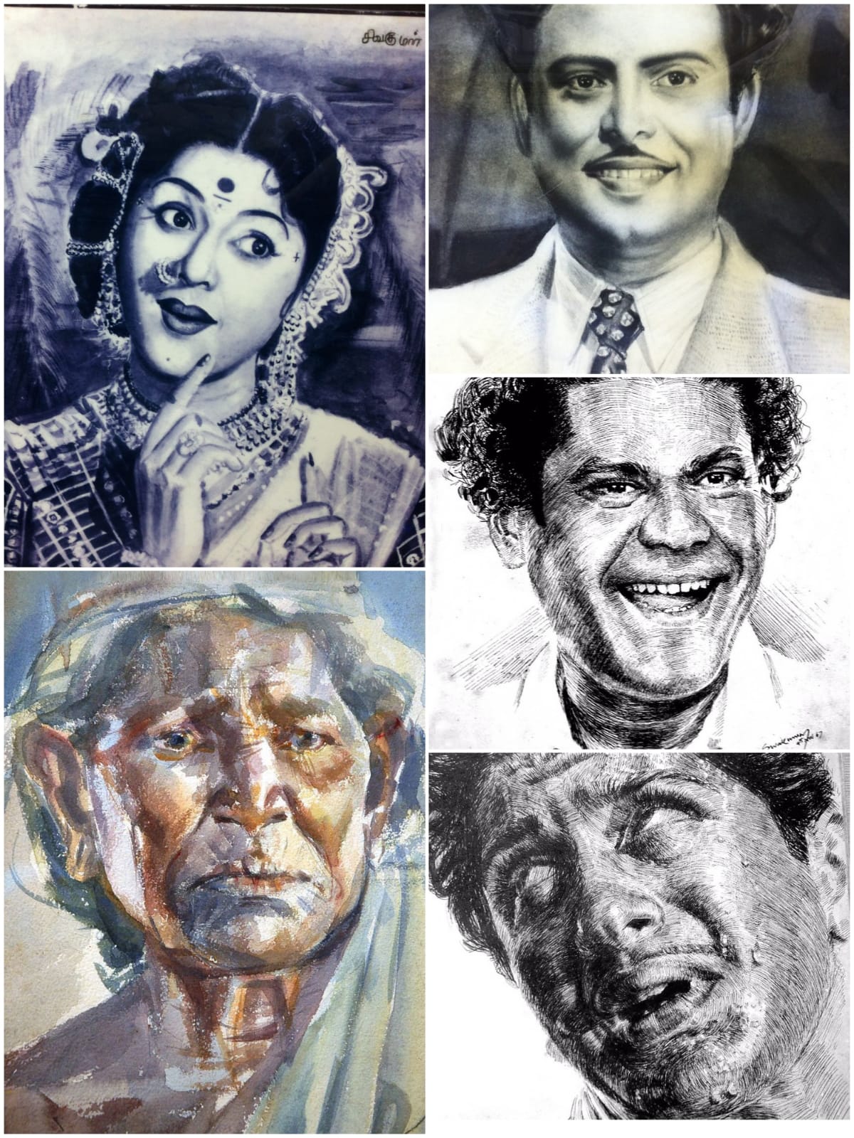 நடிகர் சிவகுமார் வரைந்த ஒவியங்கள் 