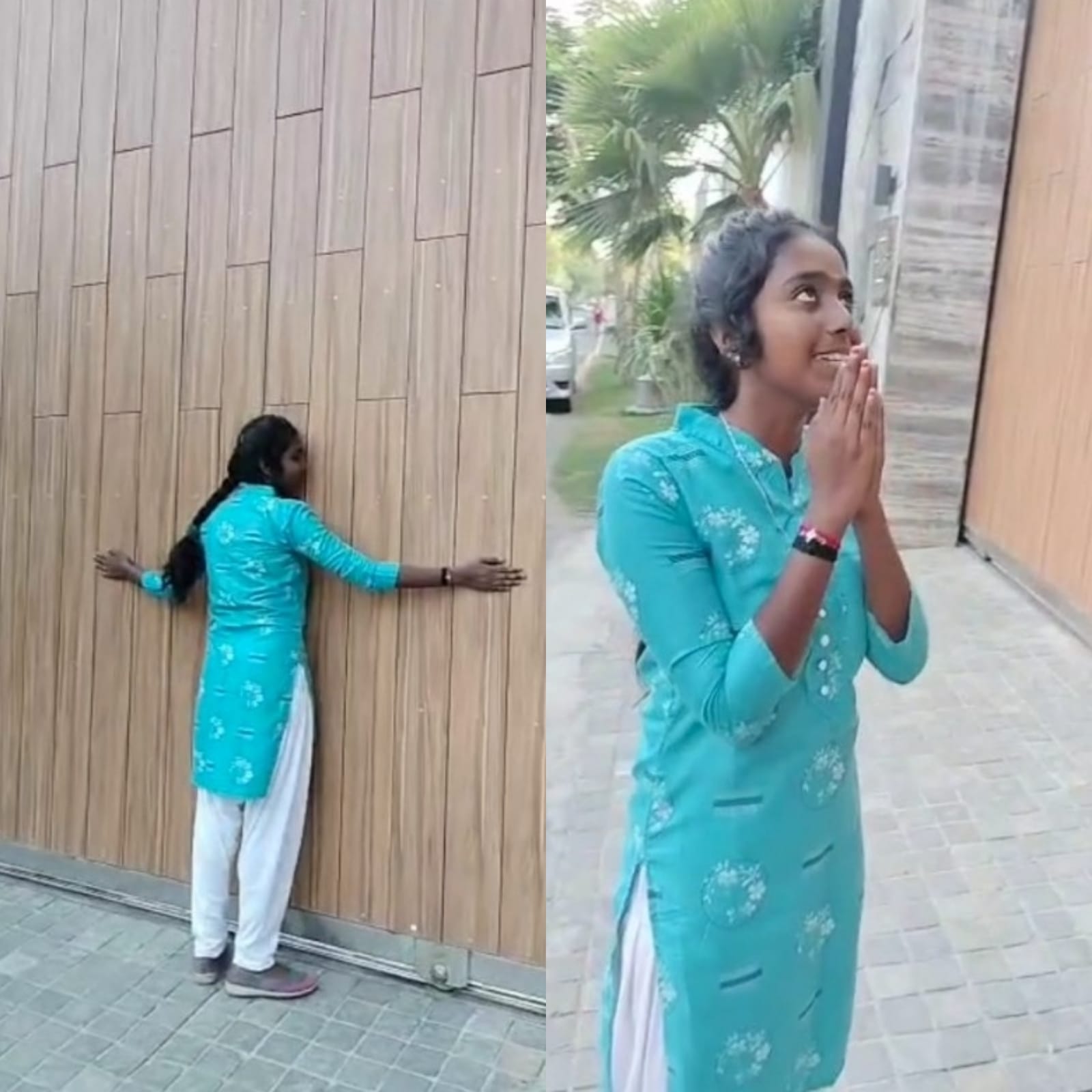 விஜயின் வீடு முன் அட்ராசிட்டி செய்த மாணவி