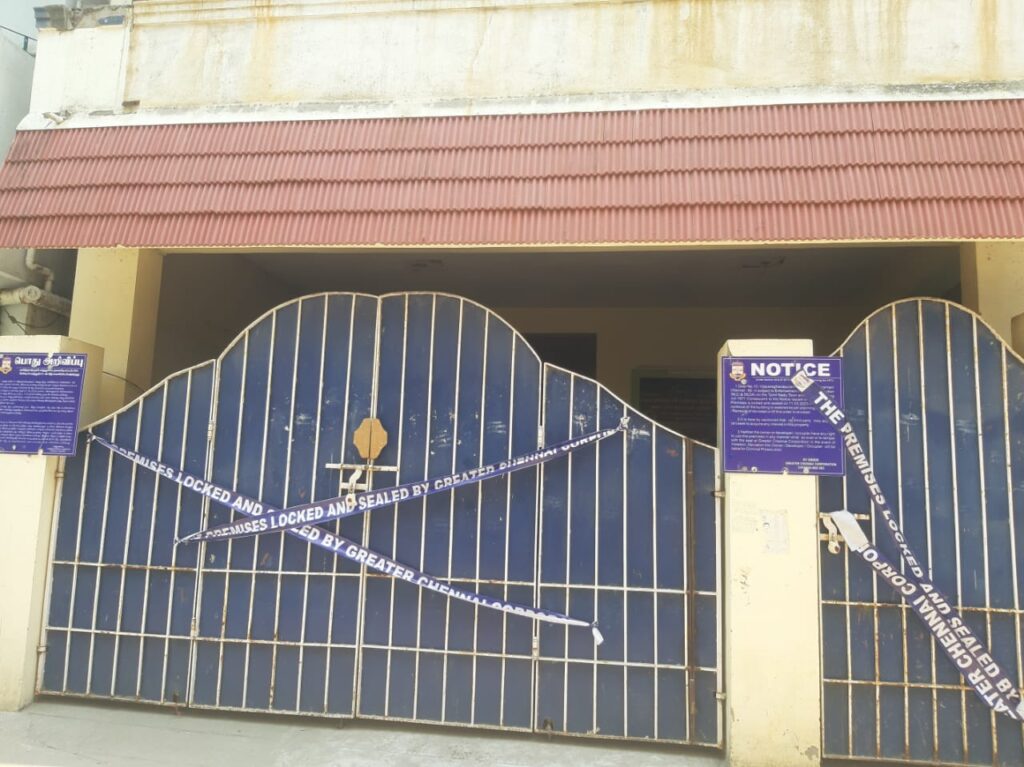 South Indian Cine Television and Dubbing Artists Union building sealed