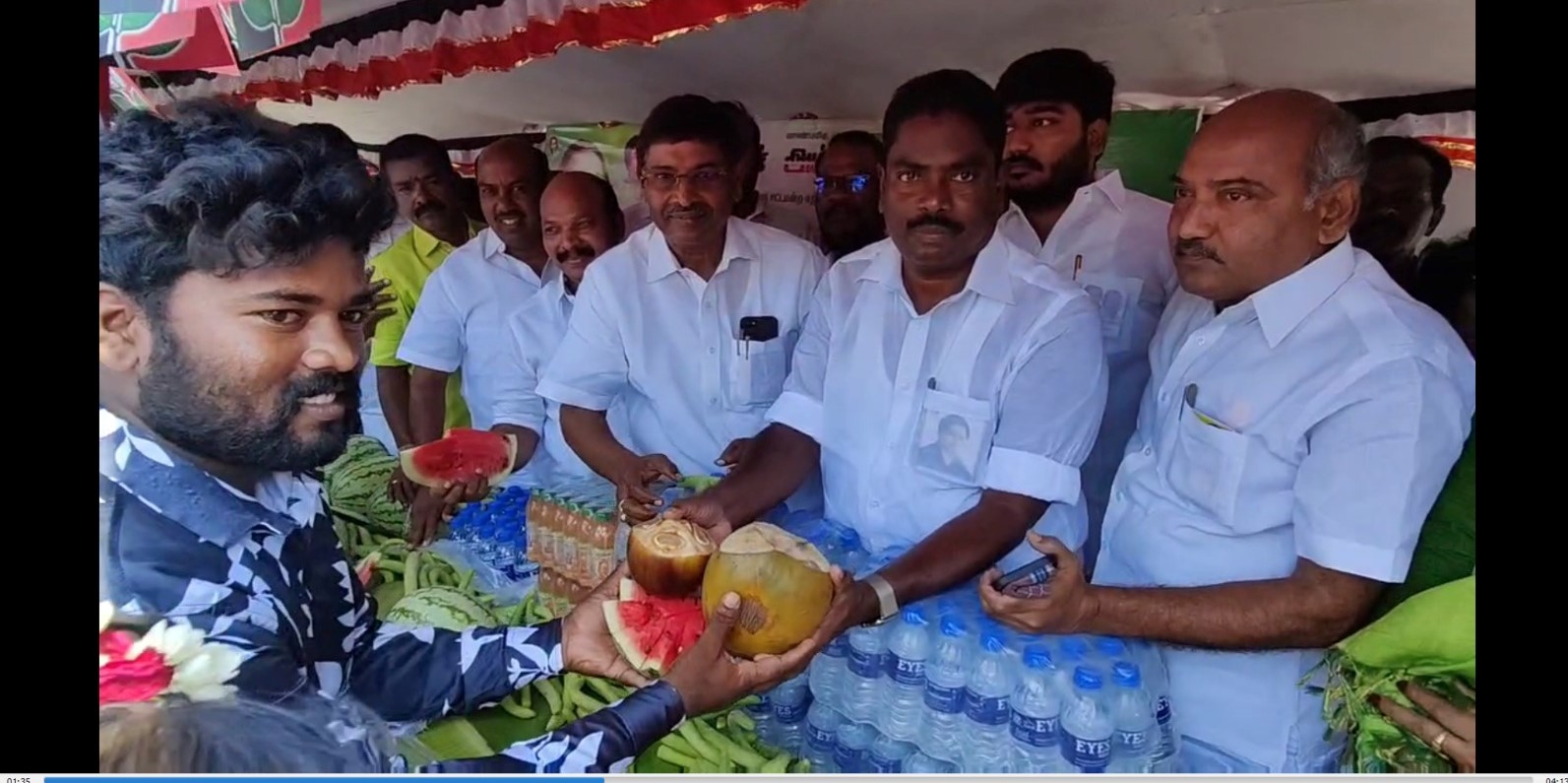 பொது மக்களுக்கான நீர்மோர் பந்தல் - பூவிருந்தவல்லி