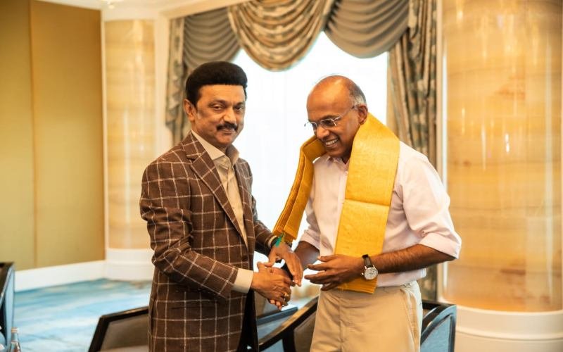 சிங்கப்பூர் உள்துறை அமைச்சருடன் முதலமைச்சர் மு.க.ஸ்டாலின் சந்திப்பு!