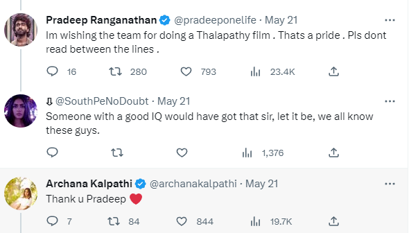 விஜய்-ய அவமான படுத்திட்டேனா.. பதறிய பிரதீப் ரங்கநாதன்