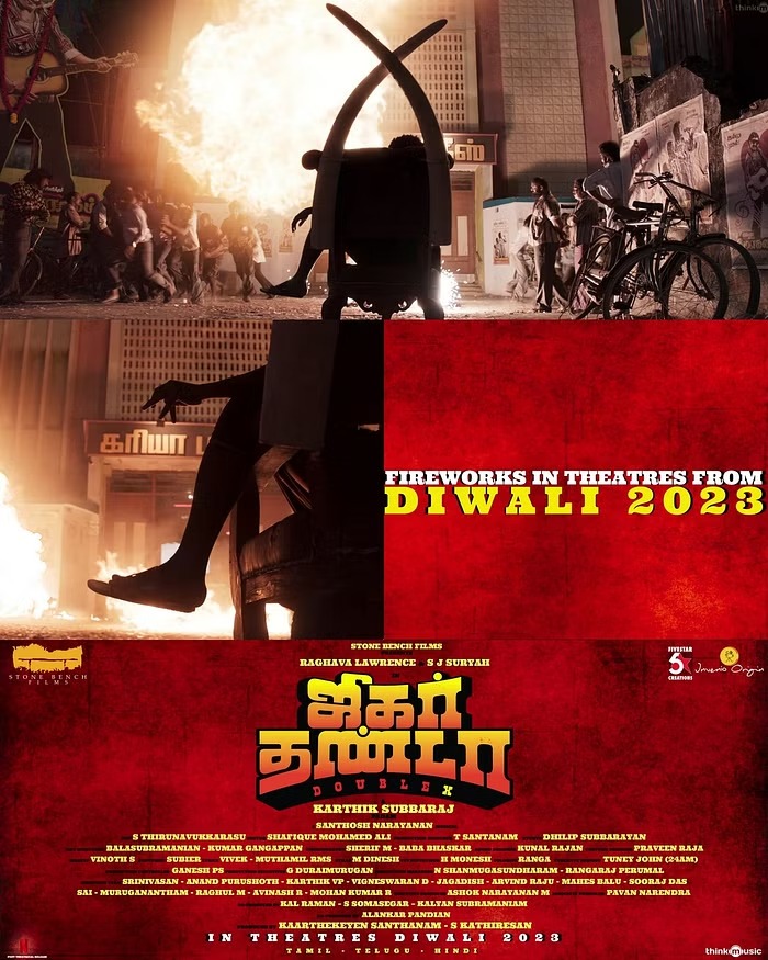 'ஜிகர்தண்டா டபுள் எக்ஸ்' தீபாவளிக்கு ரிலீஸ்