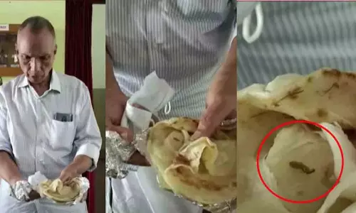 வந்தே பாரத் ரயிலில் வழங்கப்பட்ட பரோட்டாவில் புளு