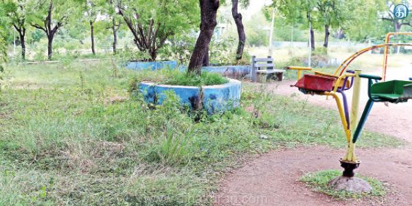 பராமரிப்பில்லாத உடுமலை நகராட்சி பூங்கா