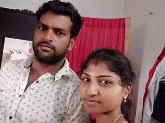 மனைவியின் தலையில் கல்லை போட்டு கொலை செய்த கணவன்