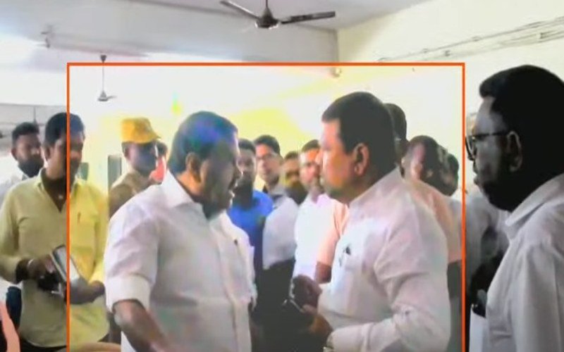 எம்.பி. நவாஸ் கனிக்கும், அமைச்சர் ராஜகண்ணப்பனுக்கும் இடையே கடும் வாக்குவாதம்!