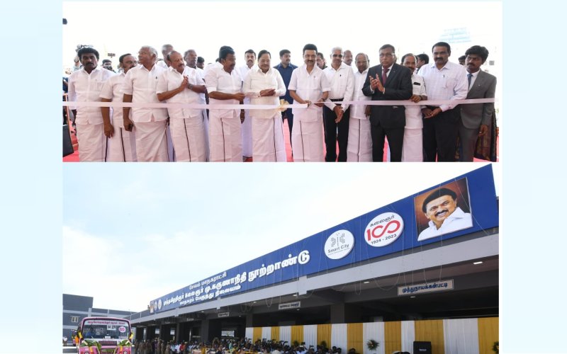 சேலத்தில் ஈரடுக்கு பேருந்து நிலையத்தைத் திறந்து வைத்தார் முதலமைச்சர் மு.க.ஸ்டாலின்!