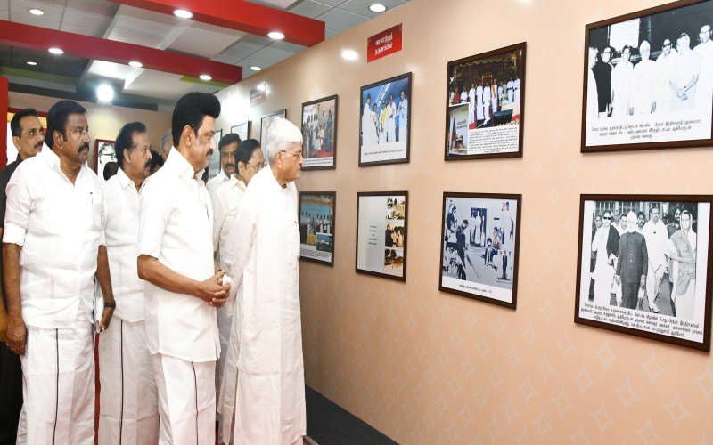 கருணாநிதிப் புகைப்படக் கண்காட்சியைத் திறந்து வைத்தார் முதலமைச்சர் மு.க.ஸ்டாலின்!
