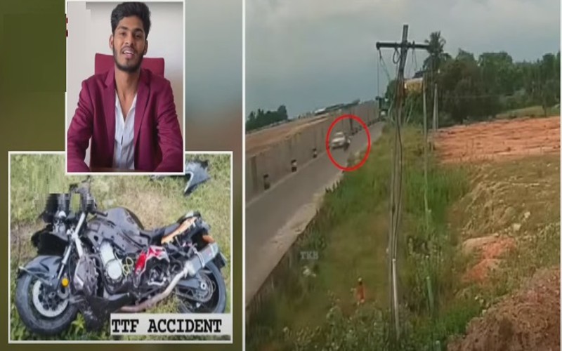 சாகச பயணத்தின் போது விபத்தில் சிக்கிய டிடிஎஃப் வாசன்!