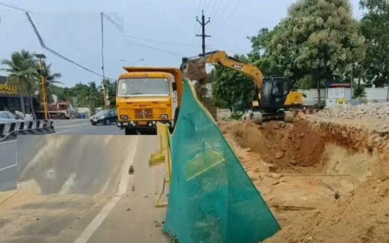 நடிகர் அஜித் குமார் வீட்டின் முகப்பில் உள்ள சுற்றுச்சுவர் இடிப்பு!