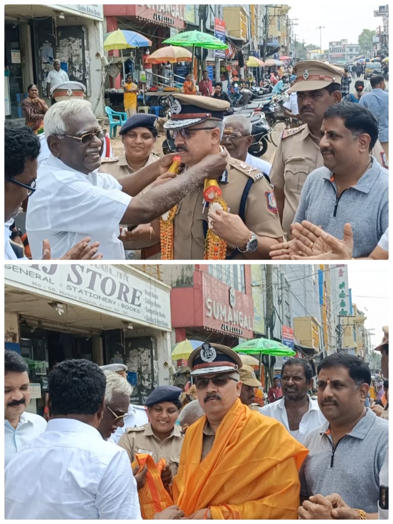 ஆவடி மார்க்கெட் பகுதி ஆக்கிரமிப்பு அகற்றியதை பார்வையிட்ட காவல் ஆணையர்