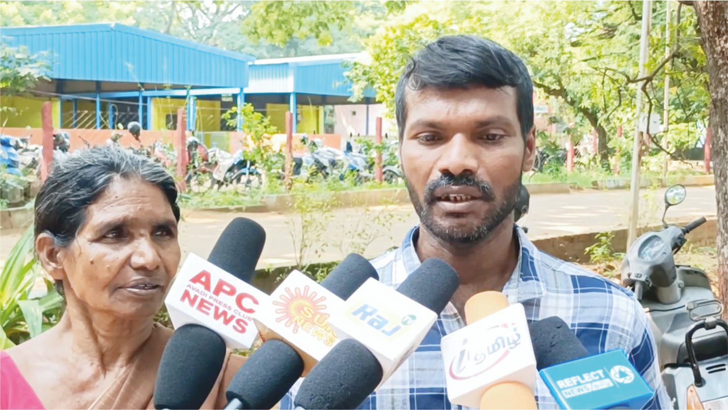 ஆவடி காவல் ஆணையரகத்தில் மீஞ்சூர் காவல் ஆய்வாளர் மீது புகார்