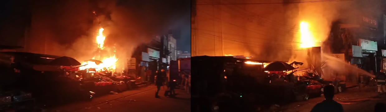 ஆவடி மார்க்கெட் பகுதியில் சிலிண்டர் கசிவு ஏற்பட்டு தீ விபத்து.