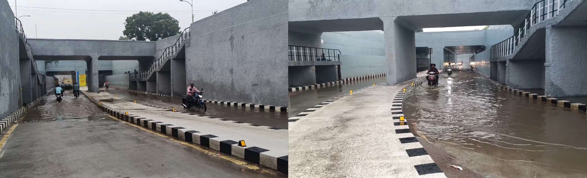 500 மீட்டர் சாலையில் 5000 பள்ளம்-பொதுமக்கள் அவதி 