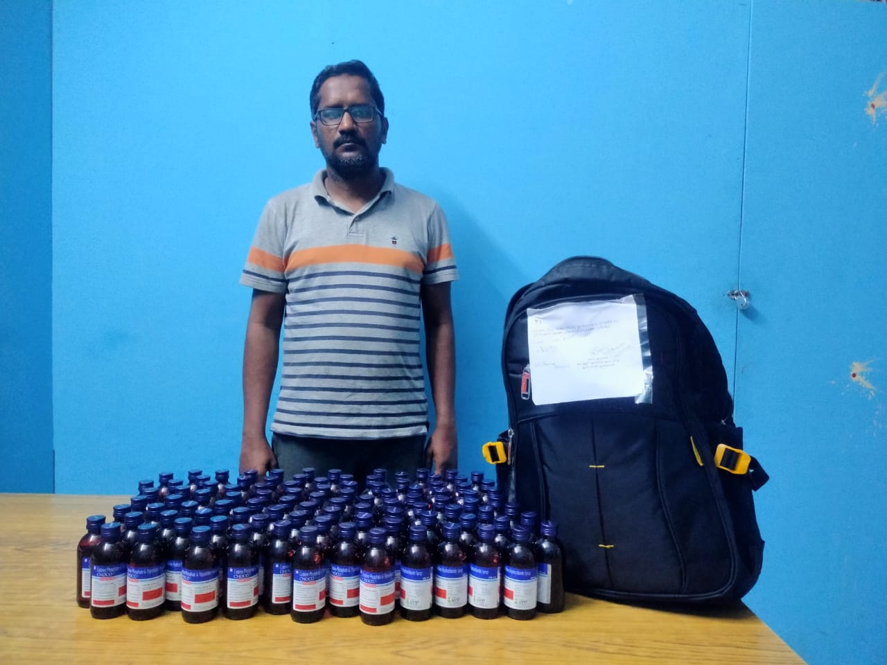 (L choco+cough syrup)-எனும் புதுவித போதை பொருள் பறிமுதல்