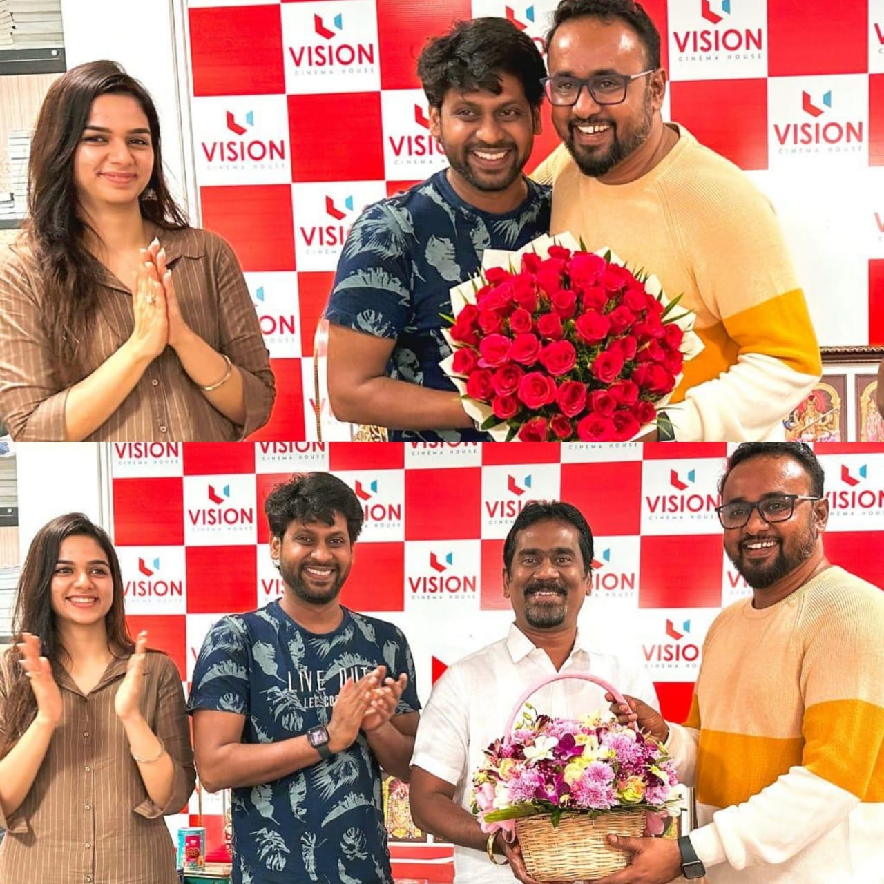 விநியோகஸ்தர்களுடன் வெற்றி விழாவை கொண்டாடிய ஜோ படக்குழுவினர்!