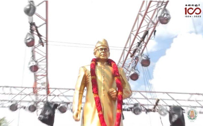 வி.பி.சிங் சிலையை முதலமைச்சர் மு.க.ஸ்டாலின் திறந்து வைத்தார்!