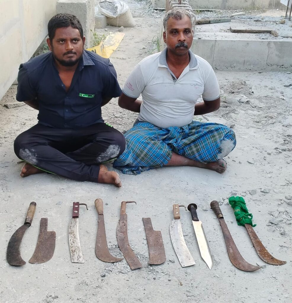 சென்னையில் ஆயுதங்களுடன் ஏ-பிளஸ் கேட்டகிரி ரவுடி கூட்டாளியுடன் கைது  