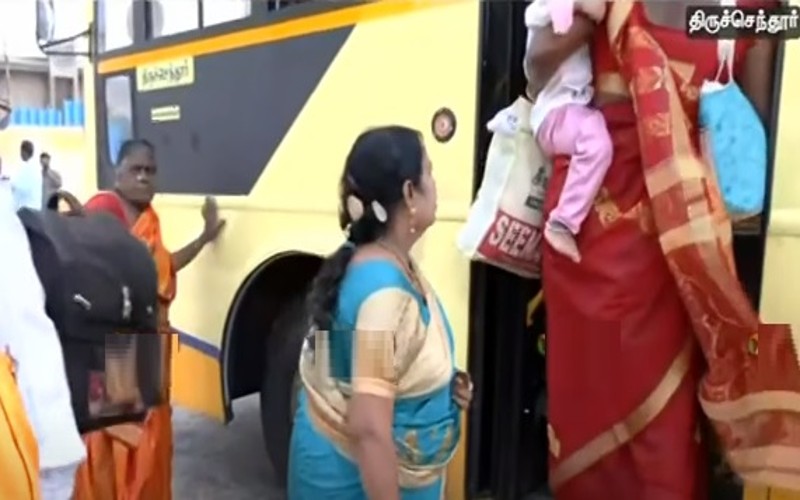 திருச்செந்தூரில் இருந்து பக்தர்களுக்காக இலவசப் பேருந்துகள் இயக்கம்!