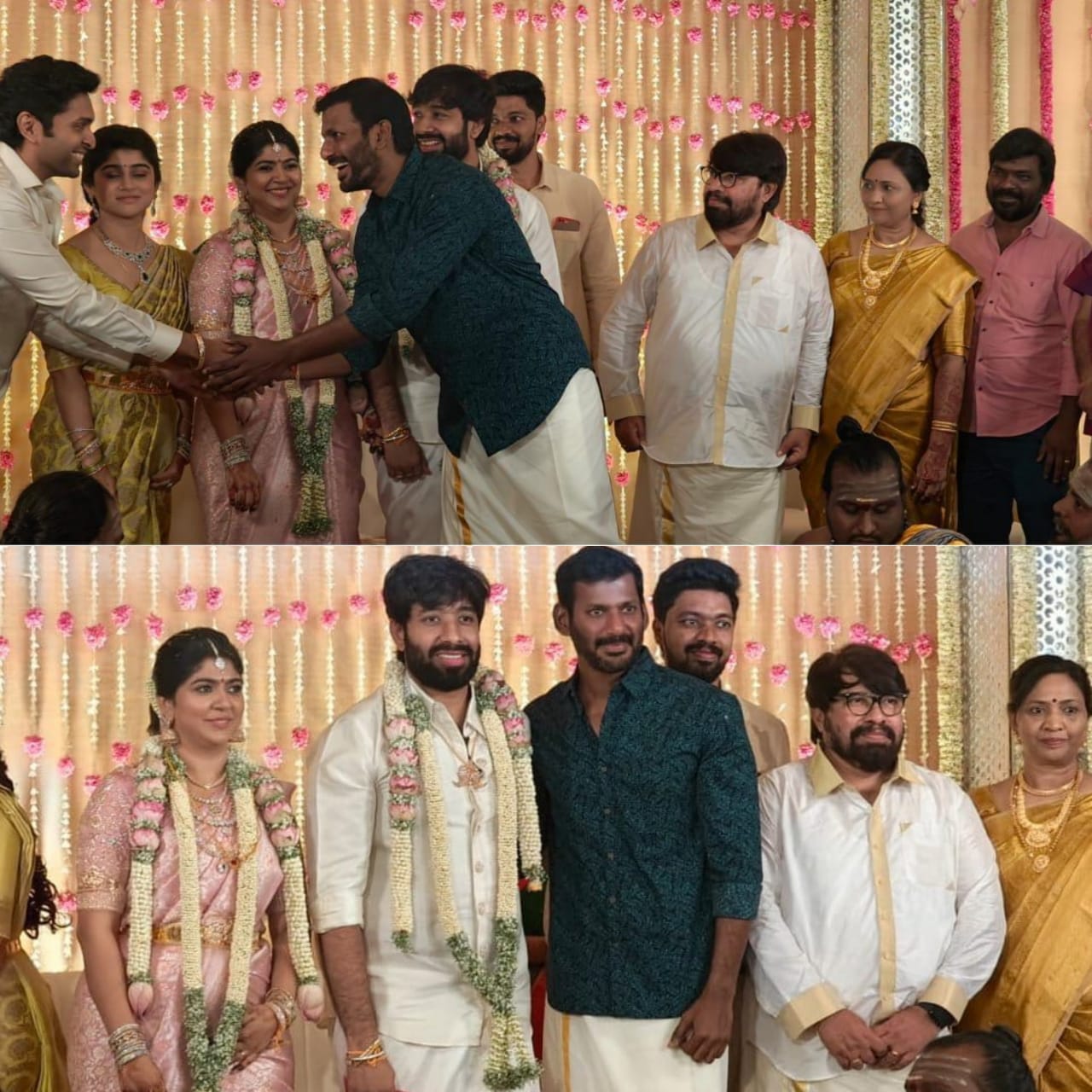 நடிகர் பிரபுவின் மகளை கரம் பிடித்த ஆதிக் ரவிச்சந்திரன்....நேரில் சென்று வாழ்த்திய விஷால்!