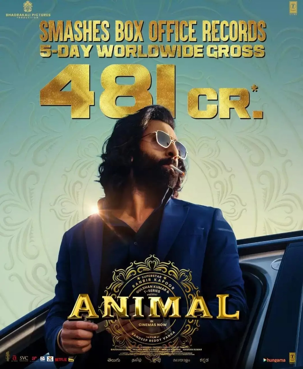 அடித்து நொறுக்கும் 'அனிமல்'...... மிருகத்தனமான வசூல் வேட்டை!