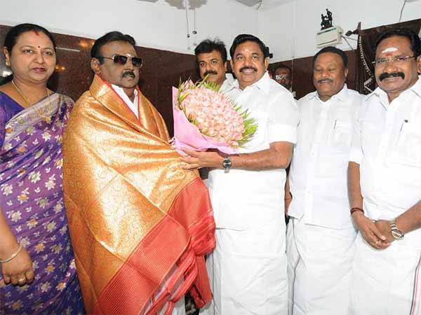 விஜயகாந்த், எடப்பாடி பழனிசாமி