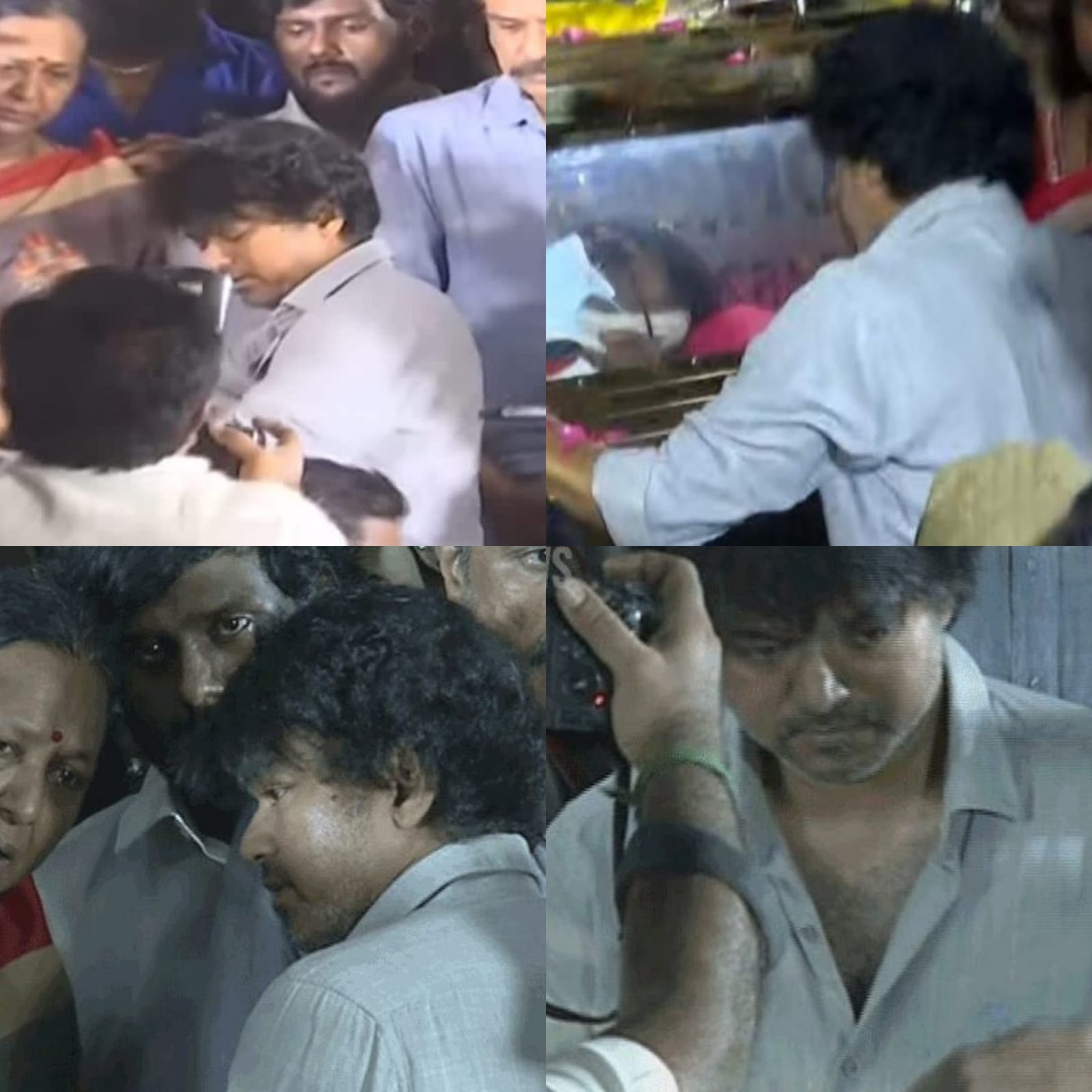 விஜயகாந்த்துக்கு அஞ்சலி செலுத்த வந்த விஜய்.... செருப்பை தூக்கி வீசிய மர்ம நபர்!