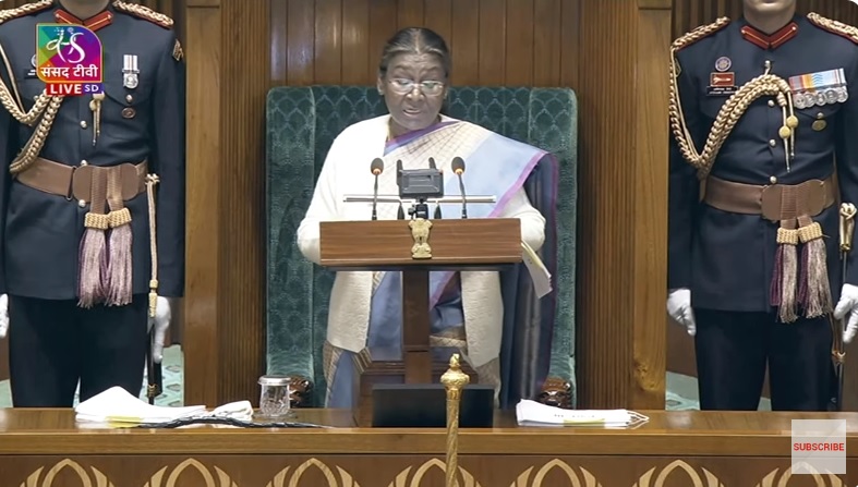 "உலகளவில் டிஜிட்டல் பரிவர்த்தனையில் இந்தியாவின் பங்கு 46% ஆக உயர்ந்துள்ளது"- நாடாளுமன்றத்தில் குடியரசுத் தலைவர் திரௌபதி முர்மு உரை!