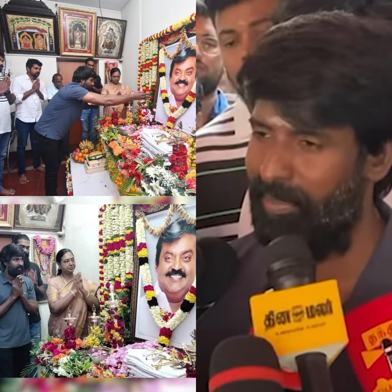 வாழ்ந்தா கேப்டன் மாதிரி வாழனும்.... விஜயகாந்திற்கு அஞ்சலி செலுத்திய சூரி!