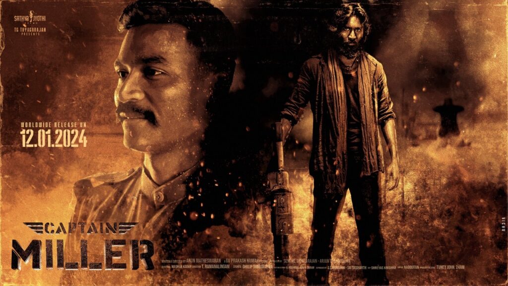 எங்களின் மூன்று வருட வியர்வை, ரத்தம், தியாகம்..... கேப்டன் மில்லர் குறித்து தனுஷின் பதிவு!