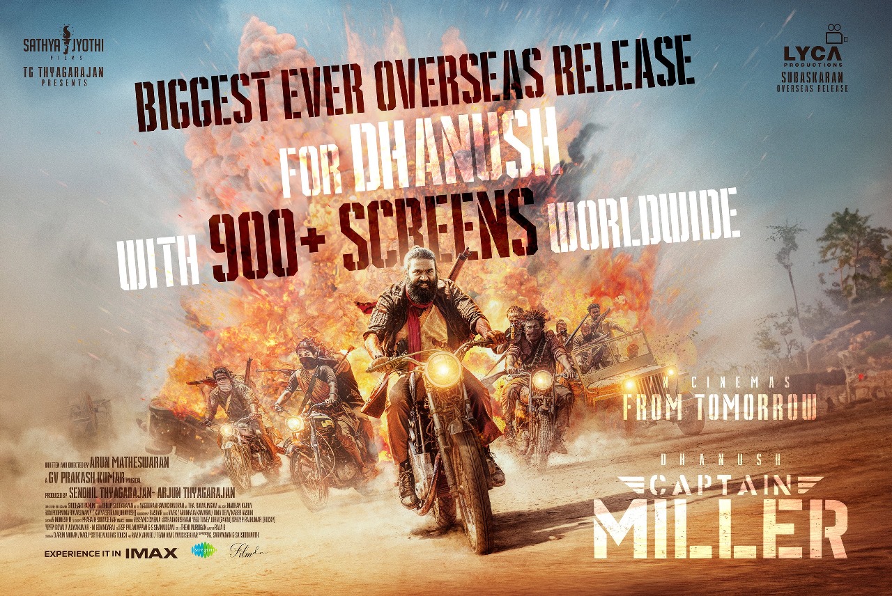 கேம் ஸ்டார்ட் ..... 900க்கும் அதிகமான தியேட்டர்களில் ரிலீஸாகும் 'கேப்டன் மில்லர்'!