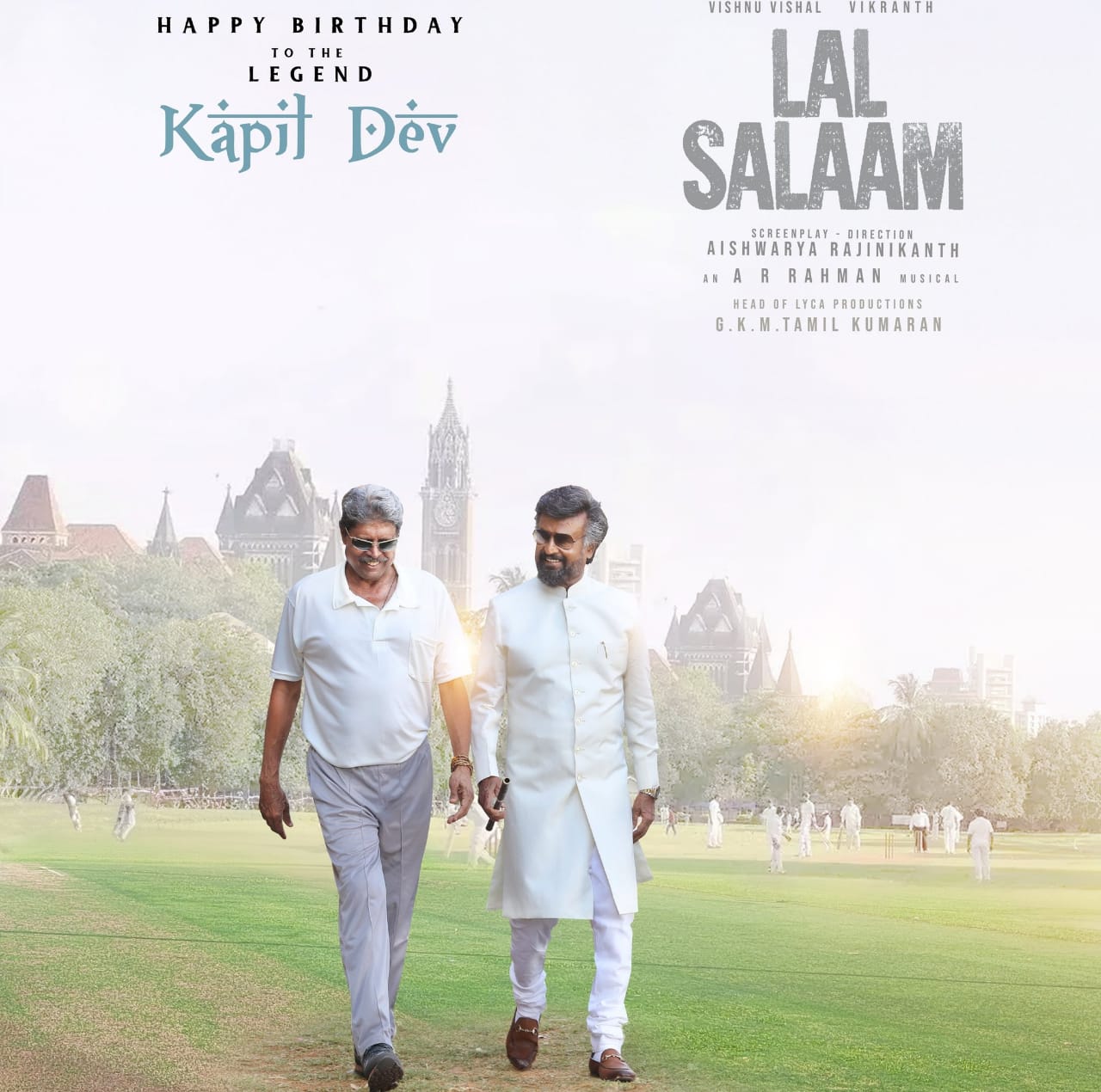 கிரிக்கெட் வீரர் கபில்தேவ் பிறந்தநாள்..... ஸ்பெஷல் போஸ்டரை வெளியிட்ட 'லால் சலாம்' படக்குழு!