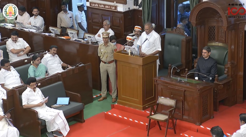 உரையைப் புறக்கணித்தார் தமிழ்நாடு ஆளுநர் ஆர்.என்.ரவி!