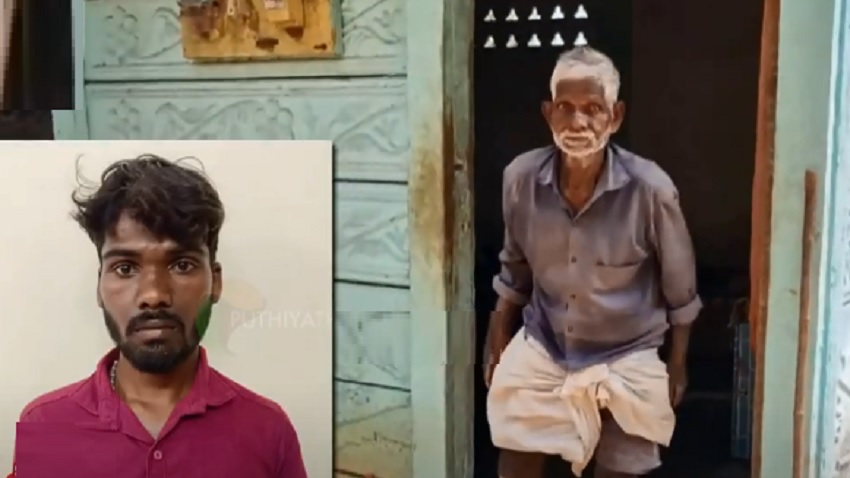 மூதாட்டியை ஏமாற்றி தங்கத் தோடு கொள்ளை- கொள்ளையனை சிக்க வைத்த முதியவர்!