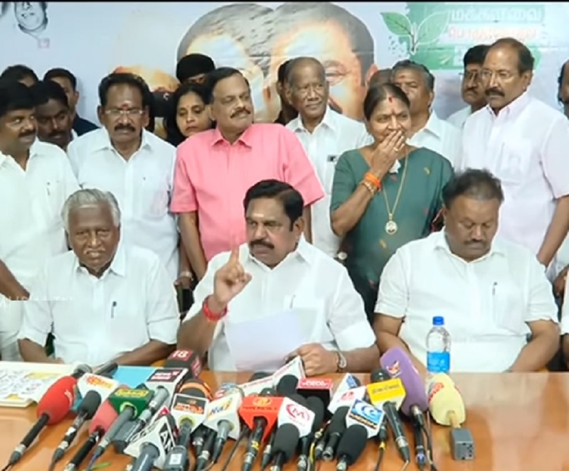 "தி.மு.க. கூட்டணியில் எம்.பி.க்கள் செய்தது என்ன?"- எடப்பாடி பழனிசாமி சரமாரி கேள்வி!