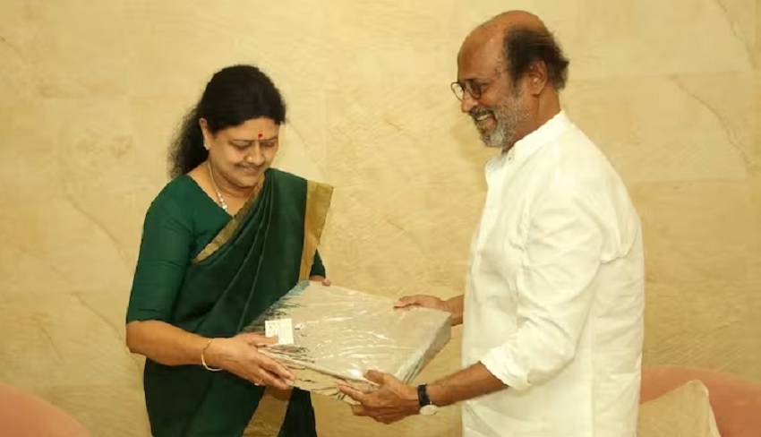 "சசிகலாவின் இல்லம் கோயில் போன்று உள்ளது"- நடிகர் ரஜினிகாந்த் பேட்டி!