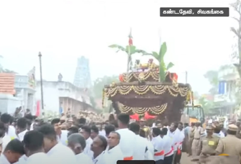 17 ஆண்டுகளுக்கு பிறகு நடைபெற்ற தேர் வெள்ளோட்டம்!