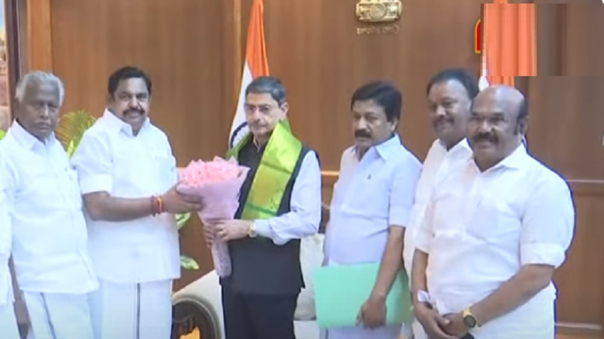 ஆளுநர் ஆர்.என்.ரவியுடன் எடப்பாடி பழனிசாமி சந்திப்பு!