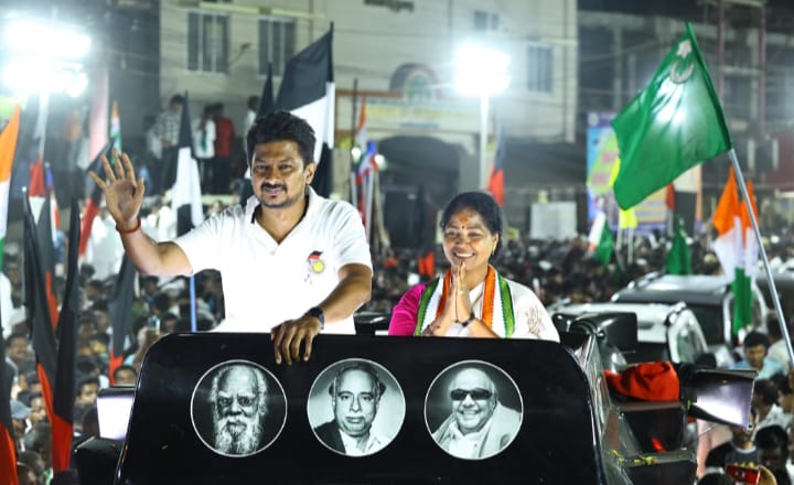 மயிலாடுதுறையில் அமைச்சர் உதயநிதி ஸ்டாலின் தேர்தல் பிரச்சாரம்!
