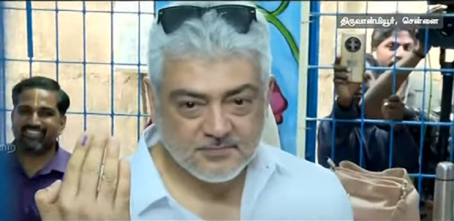 முதல் நபராக வாக்களித்த நடிகர் அஜித்குமார்!