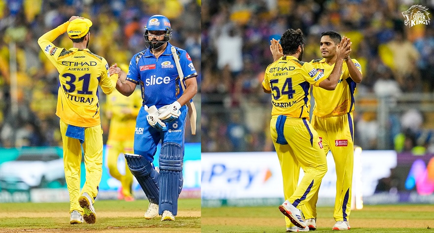 ஹாட்ரிக் சிக்ஸர்களை அடித்து அசத்திய தோனி...வீழ்ந்தது மும்பை அணி!