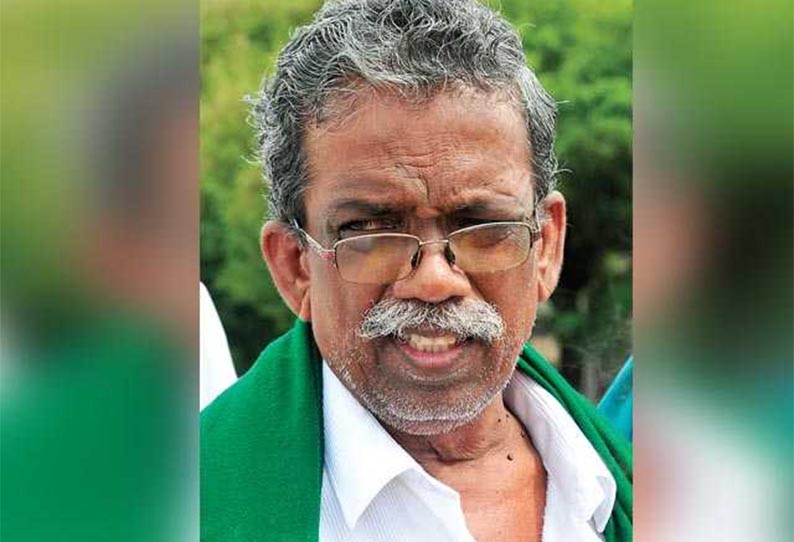 தேசிய தென்னிந்திய நதிகள் இணைப்பு விவசாயிகள் சங்கத் தலைவர் அய்யாக்கண்ணு 