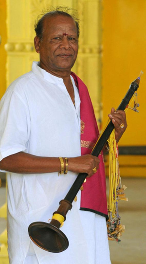 நாதஸ்வர இசை கலைஞர்  பத்மஸ்ரீ விருது பெற்ற சேஷம்பட்டி சிவலிங்கம்