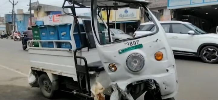 மதுரவாயல் அருகே ஆளில்லாமல் ஓடிய குப்பை சேகரிப்பு வண்டி