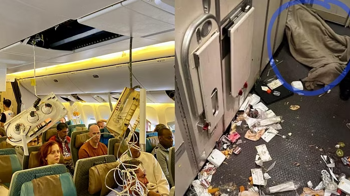 சிங்கப்பூர் ஏர்லைன்ஸ் விமானத்தில், திடீர் இயந்திரக் கோளாறு