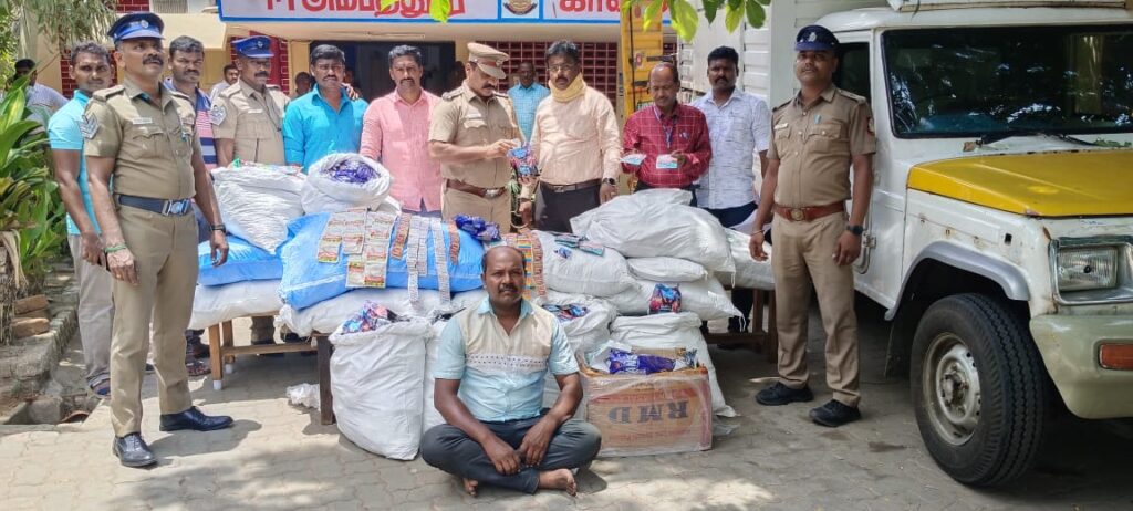 அம்பத்தூர் :  250 கிலோ குட்கா பறிமுதல்