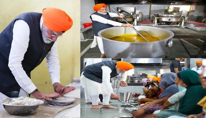 கிச்சடி கிண்டியும், சப்பாத்தி உருட்டியும் மோடி வாக்கு சேகரிப்பு 